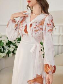 Modelyn 女士长裙，简约时尚休闲日常穿着 - 彩色 - 查看 5