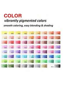 SHEIN 12/18/24/36/48/72pcs Oily Color Pencil Set, Not Easy To Break, Wood Material, Strong Color Rendering.Art Supplies Kit For Adult Kids Coloring Books Christmas Halloween Thanksgiving Gifts Back To School
