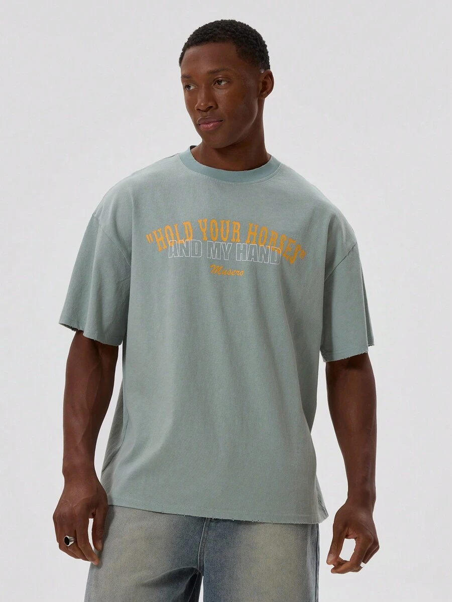 Musero 'Hold Your Horses' Graphic Men T-Shirt