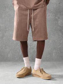 SUMWON Luxury Escape Artist Co-Ord Set Oversized Drop Shoulder Short Sleeve T-Shirt And Drop Crotch Shorts Streetwear Athleisure Two-Piece Summer Set