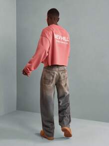 SUMWON 比佛利山庄罗迪欧大道短款运动衫超大码都市街头时尚潮流休闲居家日常套头衫秋冬上衣