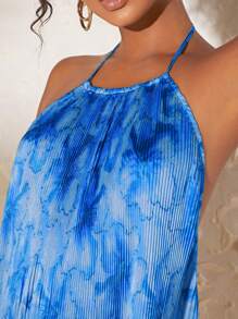 Travachic Robe sans manches à col licou pour femme, décontractée et à la mode pour un usage quotidien