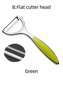 Pelador de verduras de acero inoxidable, cortador de patatas y zanahorias, pelador multifuncional de frutas y verduras, herramientas de cocina, accesorios - Negro - Ver 5