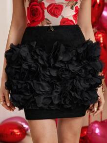 Calvaya Falda estilo A de ajuste ceñido y elegante para mujer