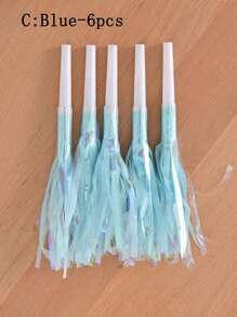 24pcs Party Blowers, Noise Makers Glitter Metallic Fringed Party Horns For Birthday Blow Horns Graduation Sporting Party Favors Supplies, Halloween Decor, Back To School, Supplies School, School Stuff