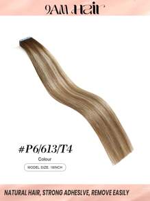 Tejpförlängningar 100% Remy Äkta Hår 12-24 tum 20 st/50 g Rak Sömlös Skin Weft Tejpförlängningar Hårförlängningar