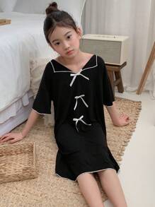 DAZY Tween Girl Tween Girl Fall/Autumn Pajamas - Black - View 4