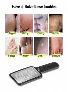 Stainless Steel Foot Scrubber Foot File Black,Bag,Organizer,Storage