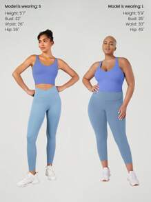 GLOWMODE FeatherFit™ U Back Cropped Active Tank Top Low Impact Yoga Daily