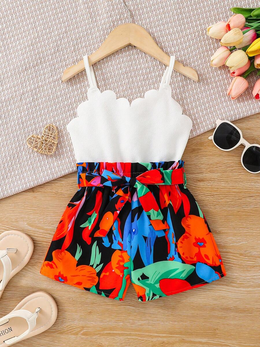 SHEIN 时尚优雅年轻女孩休闲春夏无袖连体衣