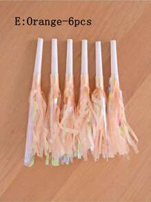 24pcs Party Blowers, Noise Makers Glitter Metallic Fringed Party Horns For Birthday Blow Horns Graduation Sporting Party Favors Supplies, Halloween Decor, Back To School, Supplies School, School Stuff