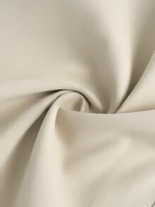 SHEIN Clasi Damen einfarbige plissierte Lässig Cargohosen mit Seitentaschen - Khaki - Übersicht 5