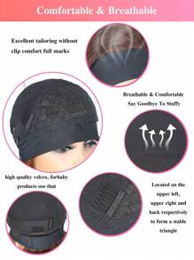 Haarbehandlung Perücke Stirnband Perücke aus Echthaar Perücke ohne Klebstoff Körperwellen Blond Braun P4/30 für Frauen kurz lang Körperwelle Perücke mit angebrachtem Stirnband, natürlich aussehend