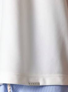 SUMWON Maglietta boxy casual estiva Pacific Palisades, con grafica della città di Los Angeles, stile fashion urban streetwear, vestibilità rilassata, adatta per lo stile di vita da spiaggia