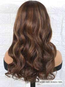 Haarbehandlung Perücke Stirnband Perücke aus Echthaar Perücke ohne Klebstoff Körperwellen Blond Braun P4/30 für Frauen kurz lang Körperwelle Perücke mit angebrachtem Stirnband, natürlich aussehend