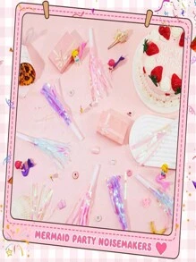 24pcs Party Blowers, Noise Makers Glitter Metallic Fringed Party Horns For Birthday Blow Horns Graduation Sporting Party Favors Supplies, Halloween Decor, Back To School, Supplies School, School Stuff