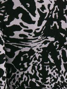 Musera Sport 短款拉链高领动物印花无缝轮廓夹克，适合板网球、网球、泡菜球健身房健身