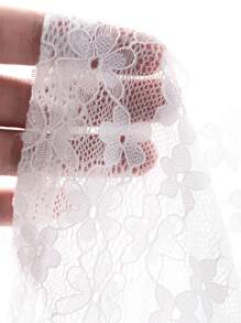DAZY Camicetta da donna con scollo a V in pizzo, top aderente a canottiera