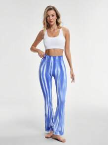 Core Rhythm Women's Tie-Dye Tie Dye Flared Sports Pants - Multicolor - View 3