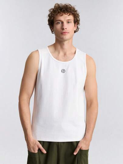 Ontre 男士圆领无袖简约背心，休闲和度假