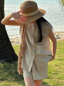 DAZY 2pcs/Set Tween Girl Autumn Clothes,Back To School Clothes Vacation - Green - View 4