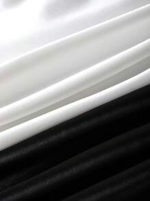 Đầm dài ren gợi cảm và đồ ngủ cho nữ, bộ 2 món - Đen và trắng - Xem 3