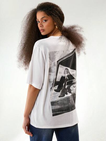 Athîral Camiseta de manga corta casual para mujer, minimalista y de moda para el uso diario