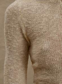 MUSERA Textured Knit Button Down Fitted Long Sleeve Top Spring Cute Casual Spring Y2K 90's Casual Cute Butter Yellow Butter Wouldn't Melt Chic - Yellow - View 6
