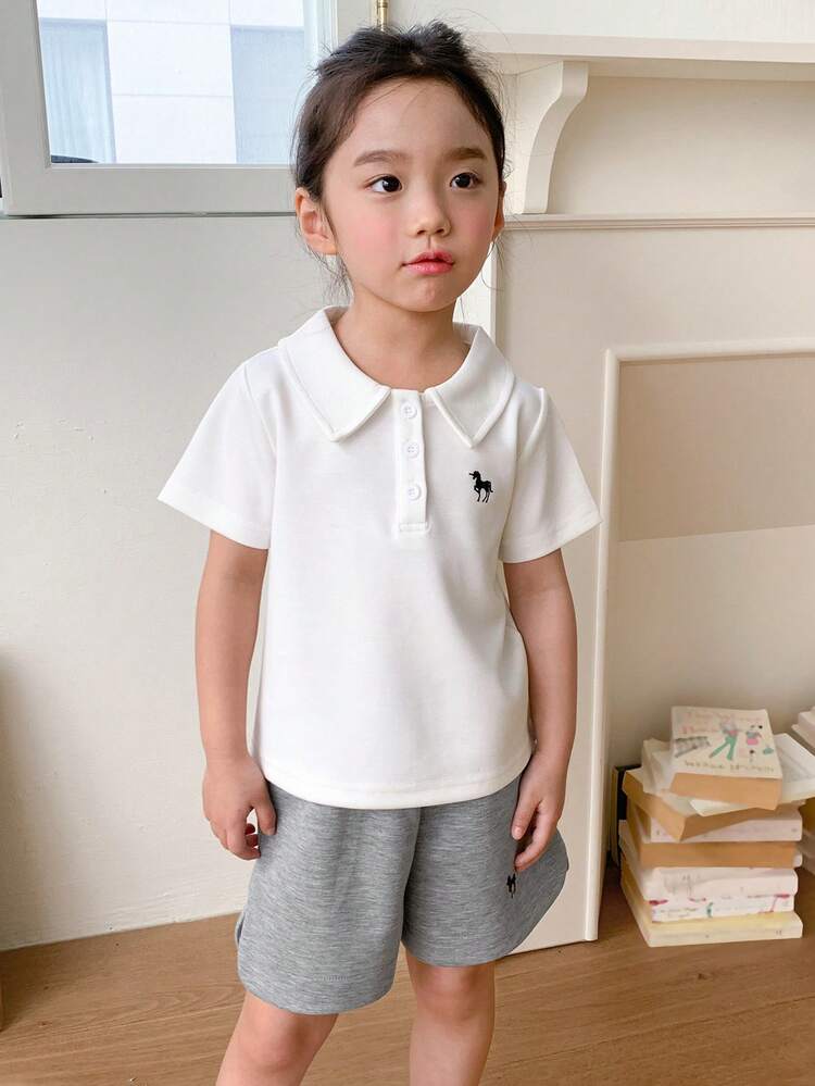 2pcs Young Girl Casual Outfits, Fall