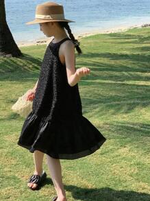 DAZY Tween Girl Fall Dress, Back To School Clothes - Black - View 5