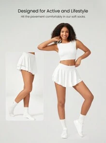 GLOWMODE GLOWMODE 3 Pairs Just Relax Ribbed Tube Socks Gym