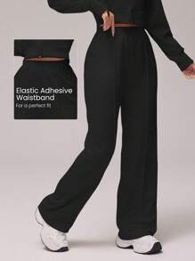 Easithlete Women's Grey Sweatpants, Sports & Casual Pants - Black - View 1