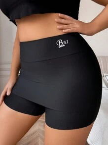 3 Pcs/Pack Plus Size Women Letter Print Casual Bikini Briefs - Multicolor - View 4
