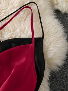 2件套女士性感蕾丝拼布开衩长款睡袍 - 彩色 - 查看 6