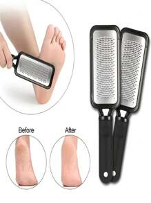 Stainless Steel Foot Scrubber Foot File Black,Bag,Organizer,Storage