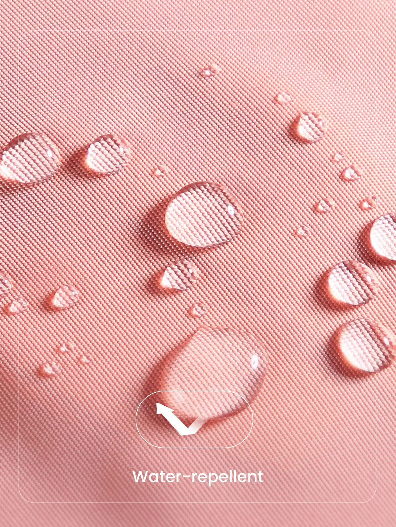 GLOWMODE 1L Zipper Everywhere Belt Bag Water Repellent Waist Crossbody Bags With Adjustable Strap - Dusty Pink - View 8