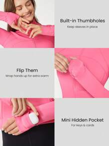 GLOWMODE Women Sports Jackets - Blush Crush - View 3