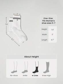 GLOWMODE 3 Pairs Cotton Vintage Striped Socks Soft Ventilated Mesh With Jacquard Logo Gym Workout Daily