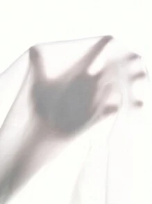 Aalyst 女式长款立领泡泡袖纽扣衬衫，宽松版型，春夏 - 白色 - 查看 7