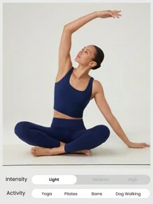GLOWMODE FeatherFit™ Twist Back Sports Tank Top Low Impact Yoga Daily Gym Spring Summer