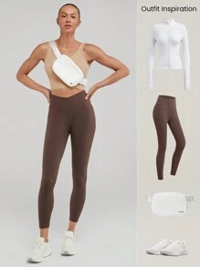 GLOWMODE FeatherFit™ U Back Cropped Active Tank Top Low Impact Yoga Daily