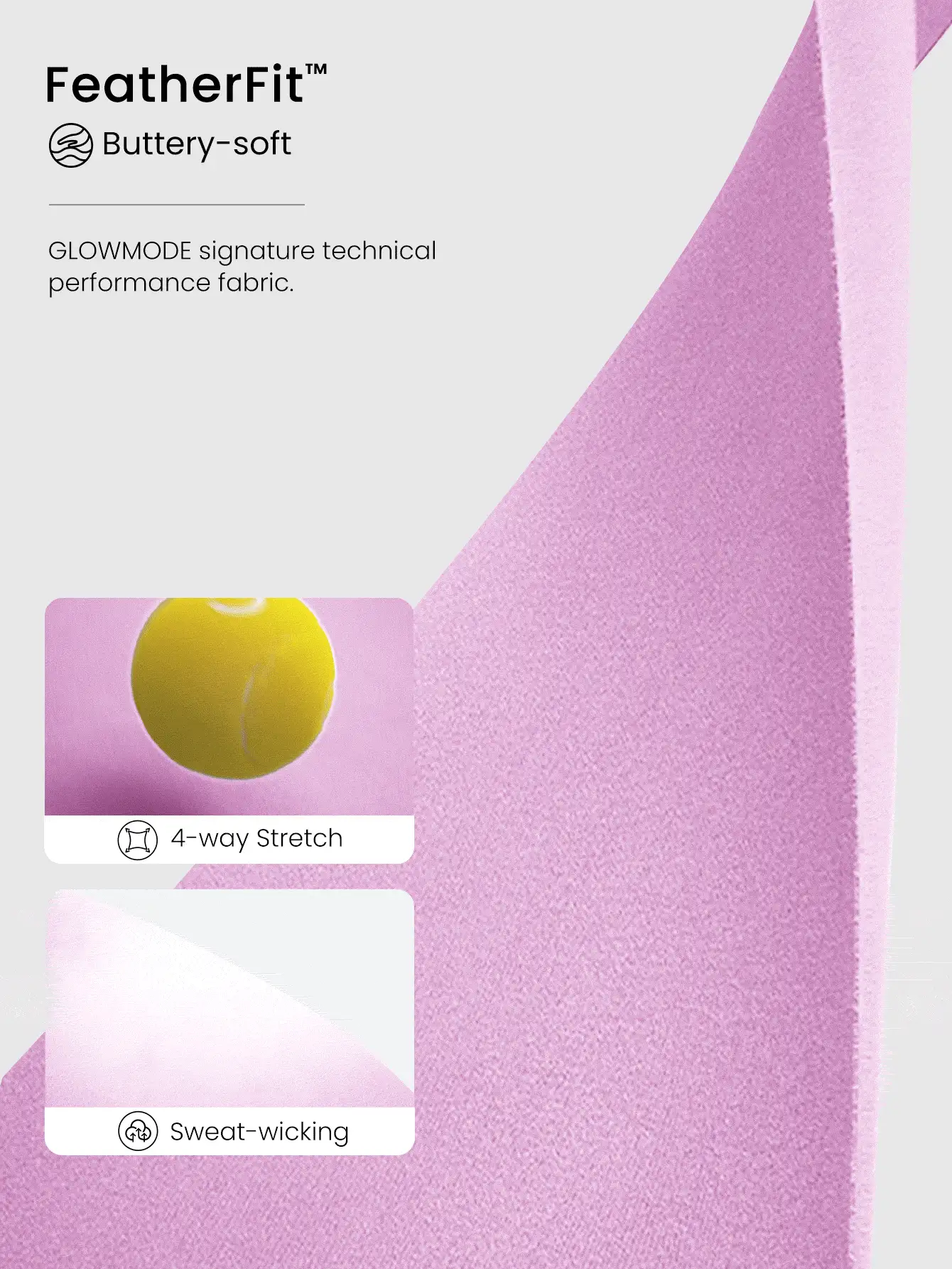 GLOWMODE FeatherFit™ Slim-It Streamline Performance Secure Pockets Zip Up Long Sleeve Jacket Low Impact Yoga Daily Fall