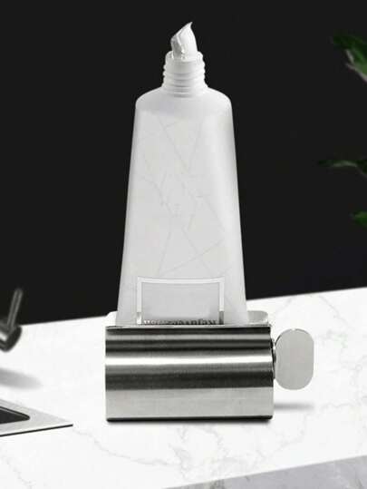 1 pezzo Spremitubo per dentifricio in acciaio inossidabile, spremitubo per tubetto di dentifricio in metallo, porta-tubetto di dentifricio, decorazione da bagno estiva domestica