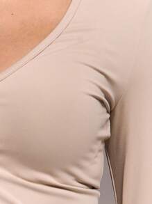 MUSERA Blusa de manga larga con abotonado