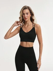 Activina 美利奴羊毛保暖舒适 V 领基本款短袖 T 恤日常休闲健身吊带背心