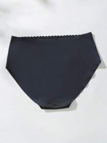 1 件女士蕾丝拼接简约修身休闲三角裤