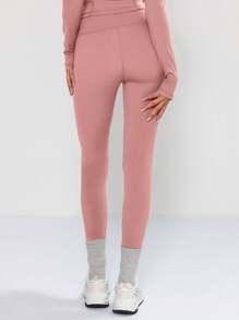 Musera Sport High Waisted Leggings ,Padel, Tennis, Pickleball Gym Fitness - Pink - View 2