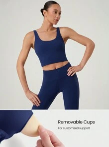 GLOWMODE FeatherFit™ Twist Back Sports Tank Top Low Impact Yoga Daily Gym Spring Summer