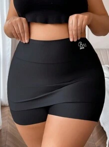3 Pcs/Pack Plus Size Women Letter Print Casual Bikini Briefs - Multicolor - View 3