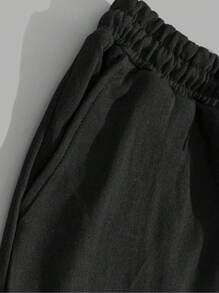 RueChic Cotton Men's Set Of Letter Printed Sweatshirt And Sweatpants - Dark Grey - View 6